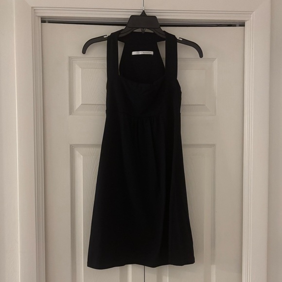 SUSANA MONACO Navy Blue Halter Mini Dress Size Small - Picture 2 of 11